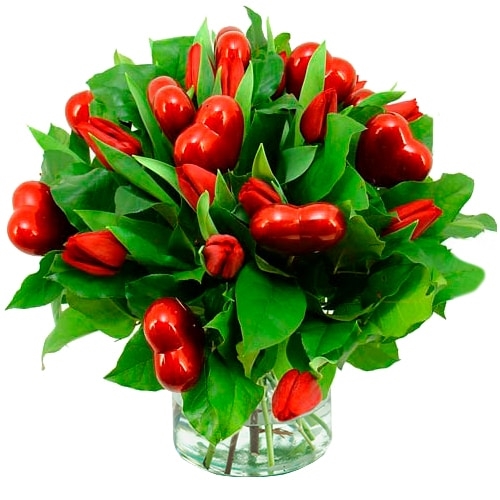 Valentine love tulips (Large (L))